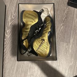 Gold Nike Foamposite Size 5y