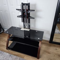 Free TV STAND- GLASS  SHELVES