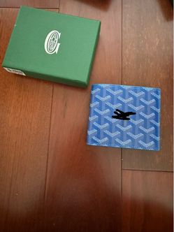 Blue designer wallet