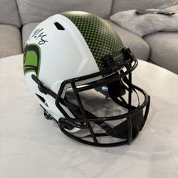 Signed DK Metcalf Replica Full Size Football Helmet