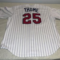 Jim Thome Minnesota Twins Majestic Jersey Mens 2xl White Clean Vintage 6700 Sewn