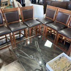 Set Of 6 Barstools 