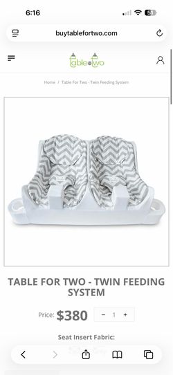 Table for Two Twin Feeding System.