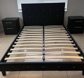Bed frame twin full king queen and mattress