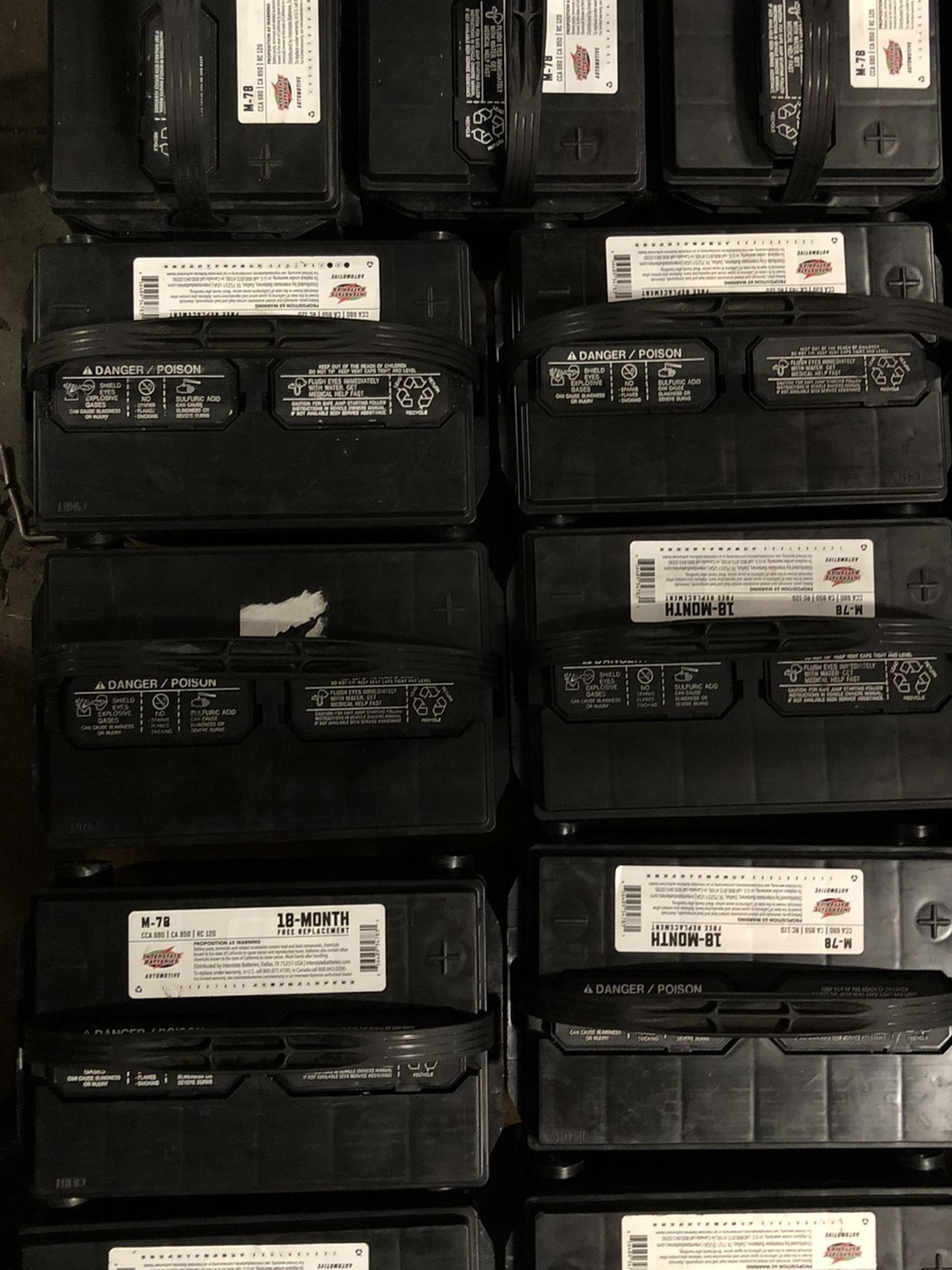 Interstate Batteries 78 Side Post $50.00