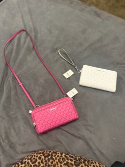 Michael Kors Crossbody Bag and Wristlet Set