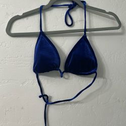 Womens Velvet Bikini Top Small