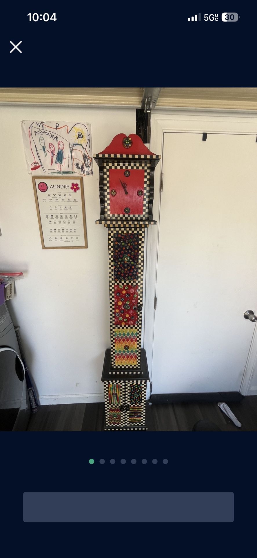 Clock Grandfather Style Funky Style