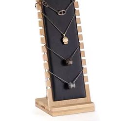 Bamboo Wooden Necklace Holder… New!