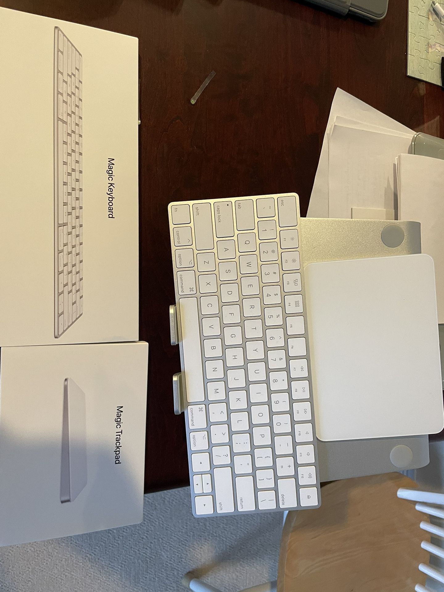 Brand New Apple Wireless Keyboard, Magic Trackpad, Laptop Stand