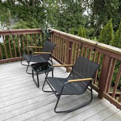 3 piece rocking Chair Set 