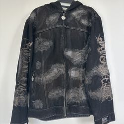 Revenge Denim Zip Up Jacket