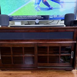 Solid Wood Television Console Table