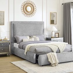 Queen Size Bed Frame w/ Storage 