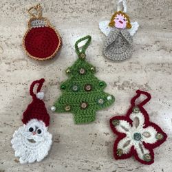 CROCHET Christmas Tree ORNAMENTS