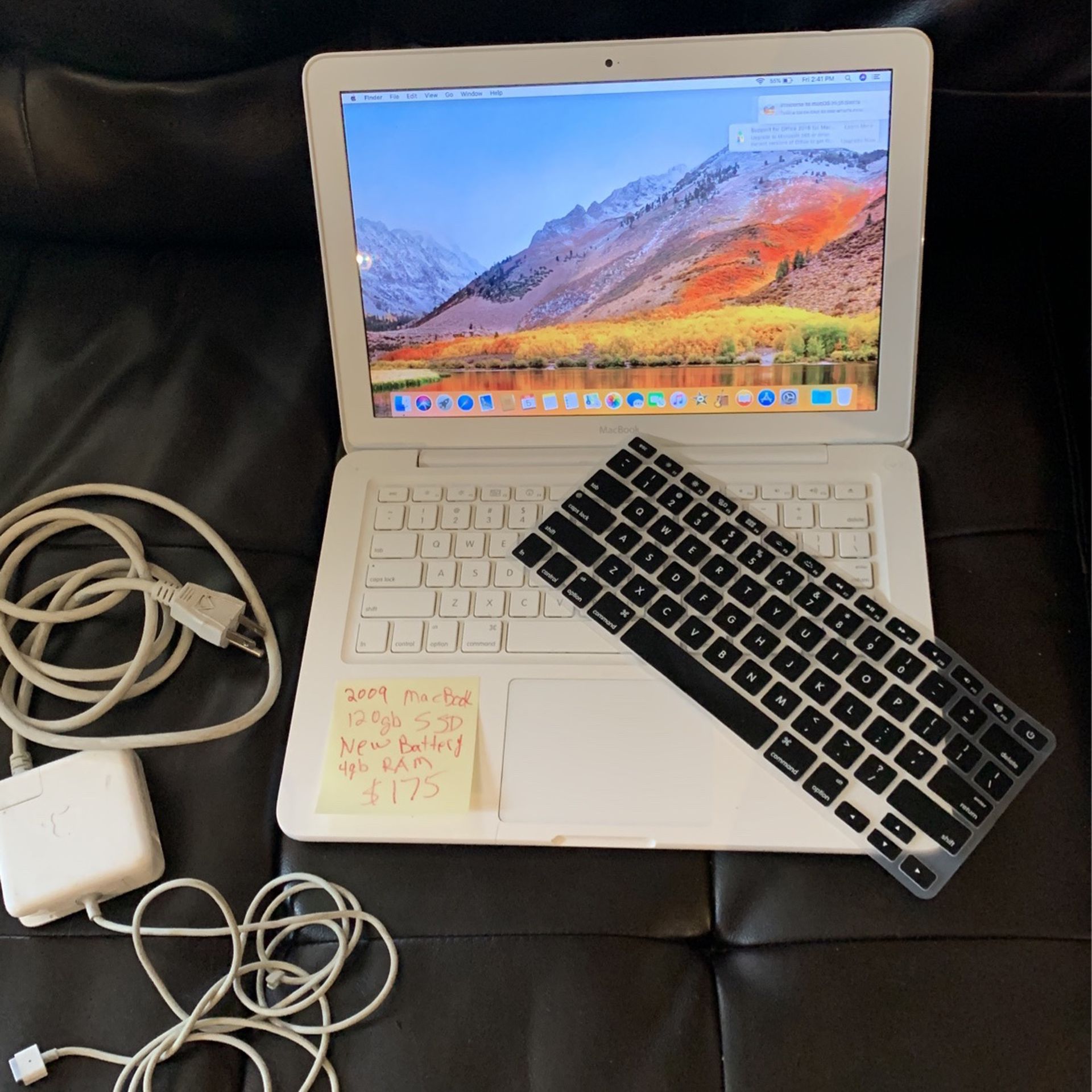 Apple MacBook-120gb SSD-new Battery