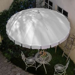 8Ft Patio Pagoda Umbrella, UV Protect Pool Umbrellas with Heavy Duty Pole, Outdoor Market Umbrella for.