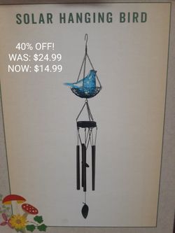 Glass Bird Wind Chime