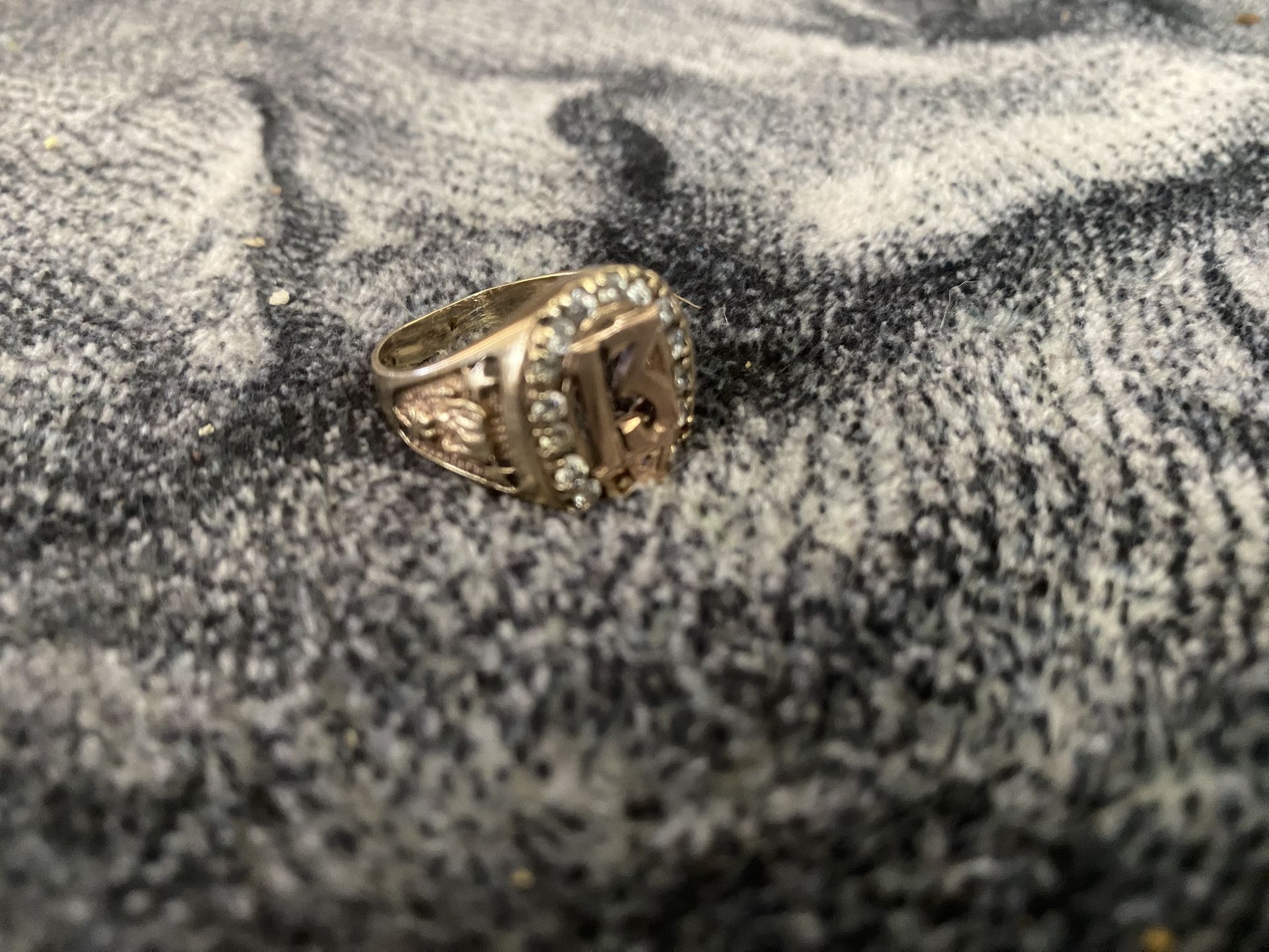Gold Good Luck Band Ring