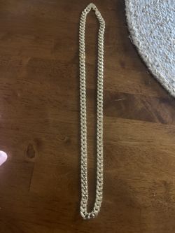 925 Sterling Sliver Over Gold 24” Chain