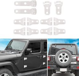 12PCS Exterior Decoration Trim Kit Fit for 2018-2025 Jeep Wrangler JL JLU