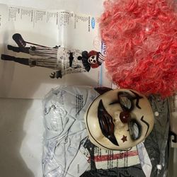 adult size 10-12 halloween costume Comes with outfit, mask and wig. No hammer 