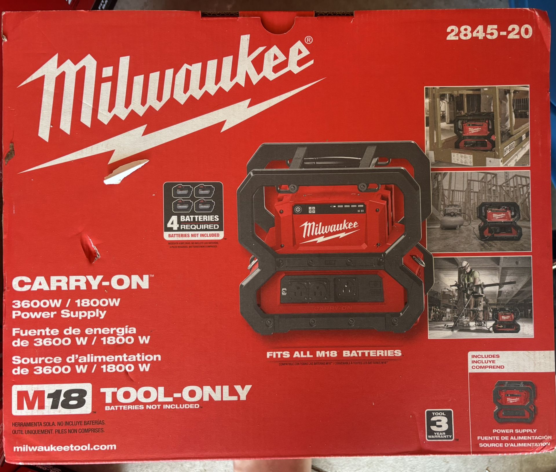 M18 Carry On Power Supply