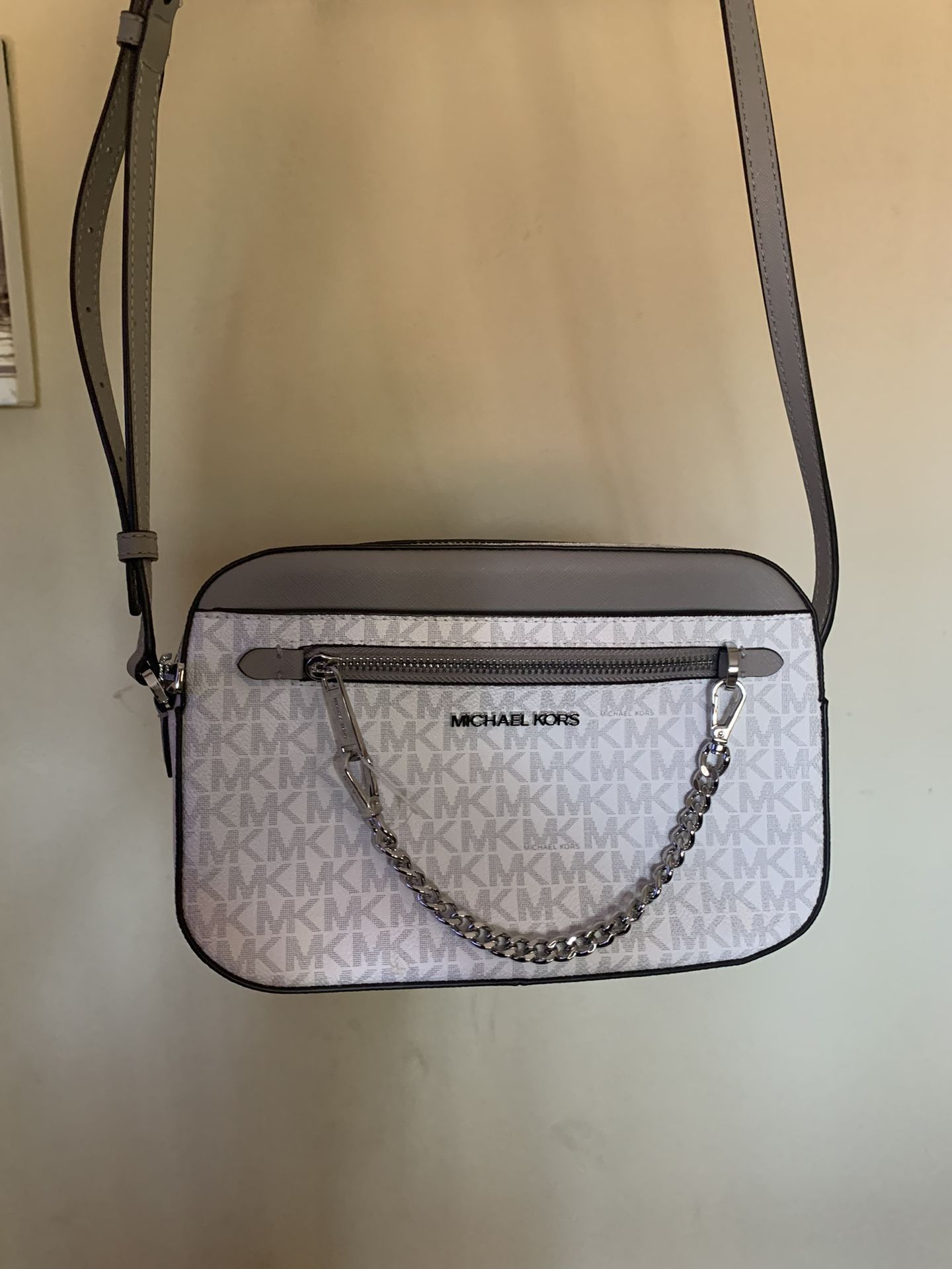 Michael Kors Gray/white Purse