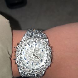 Diamond Crown Of Thorns Arabic Dial Watch