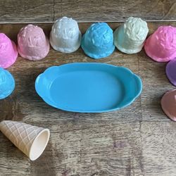 11 piece ice cream toy set