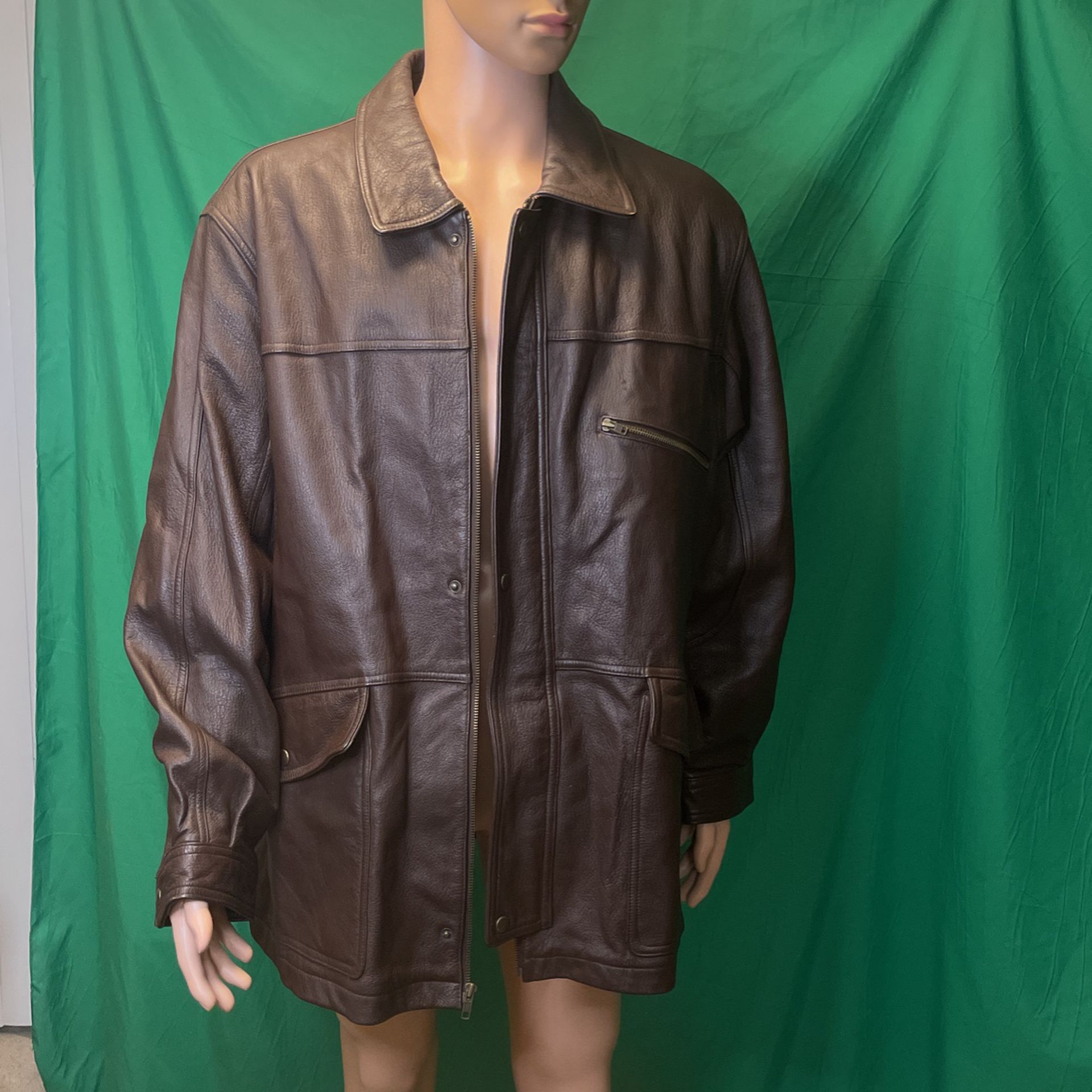 Gianni Ferrara Vintage Leather Jacket Mens XXL