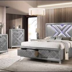 Emmeline 4 Pc New Bedroom Set 