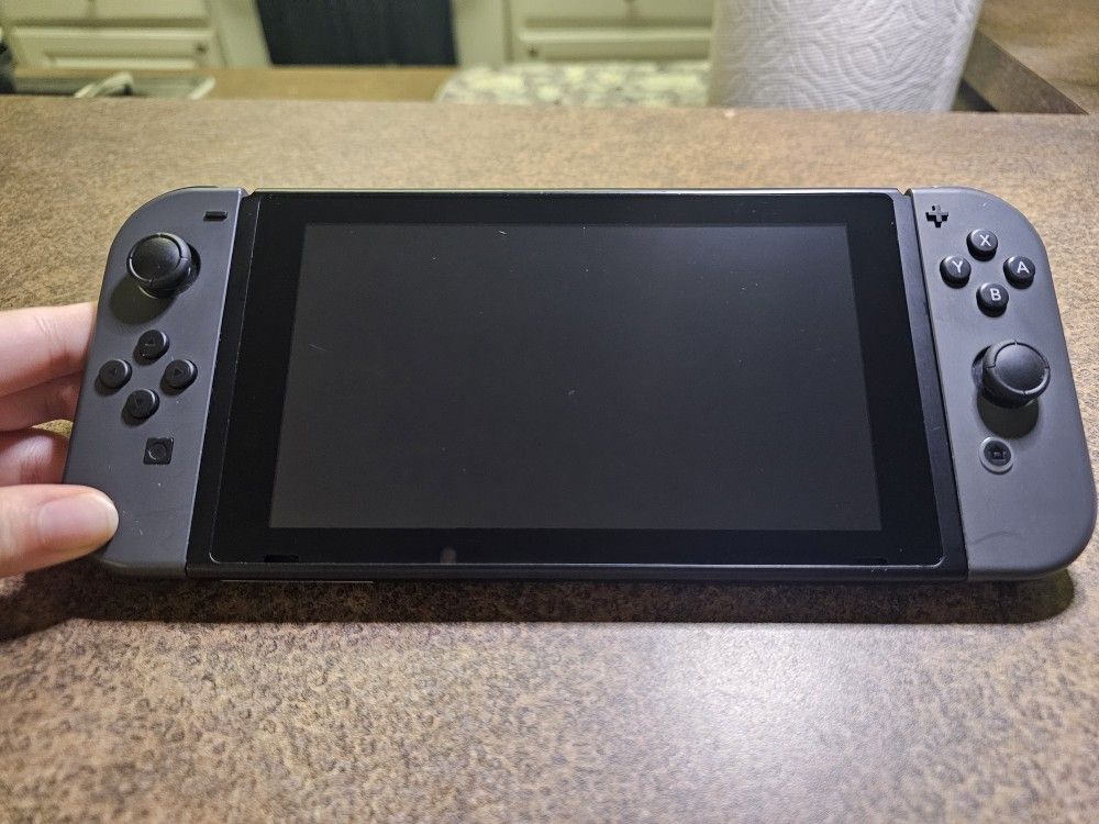 Nintendo Switch With Gray Joycons