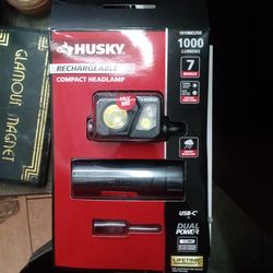 Husky rechargeable compact headlamp 1,000 lumens