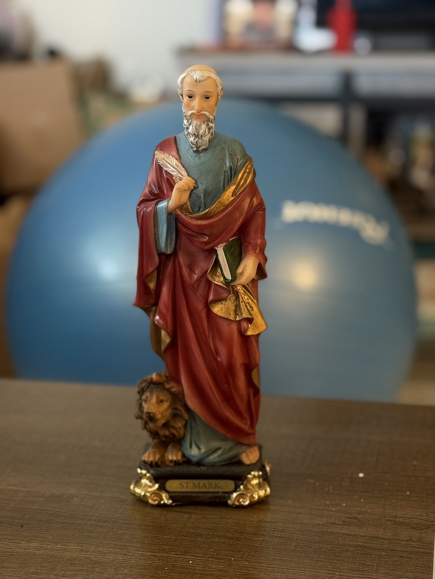 Milagroso San Marco De Leon - Saint Mark Statue 12”