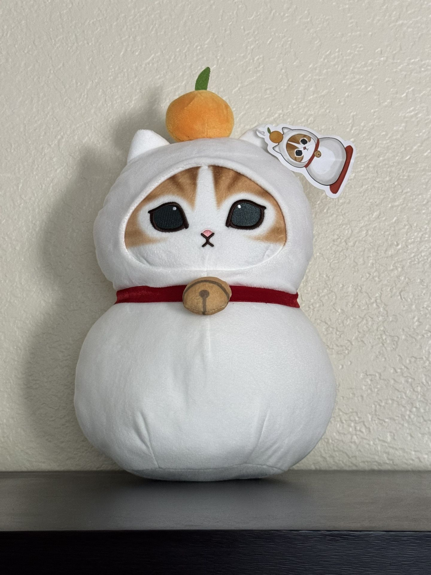Mofusand orange kagami mochi plushie 13in