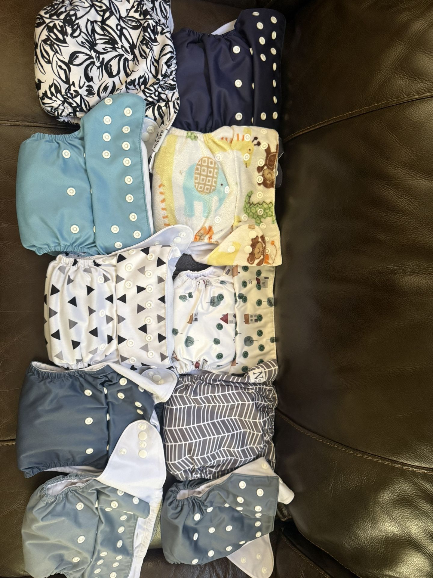 Cloth Diaper Lot – Adjustable, Reusable, Excellent Condition!