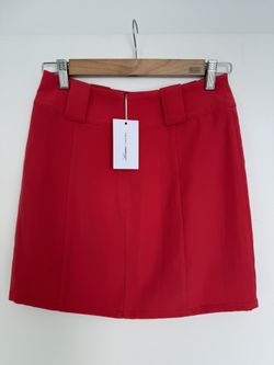 Revolve Red Skirt 