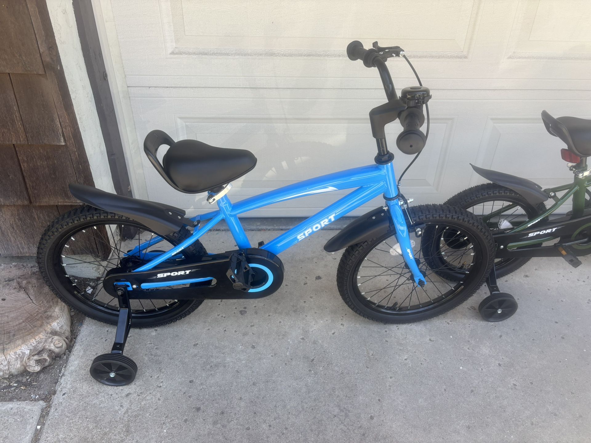 Blue Kids Bike 18” Wheels 