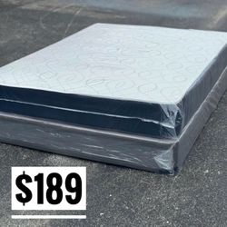 NEW Mattress Queen Size Regular With Box Spring // Offer  🚚