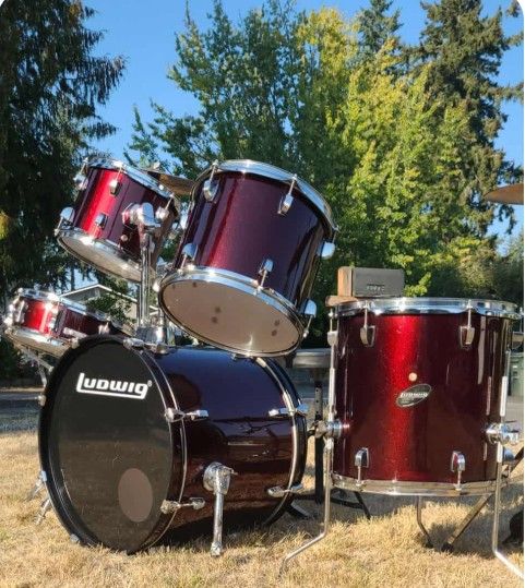 Ludwig Drum Set/ Full Set Up/ 