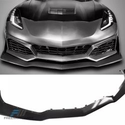 Replacement Front Lip For 14-19 Chevy Corvette C7 ZR1 Style Front Bumper