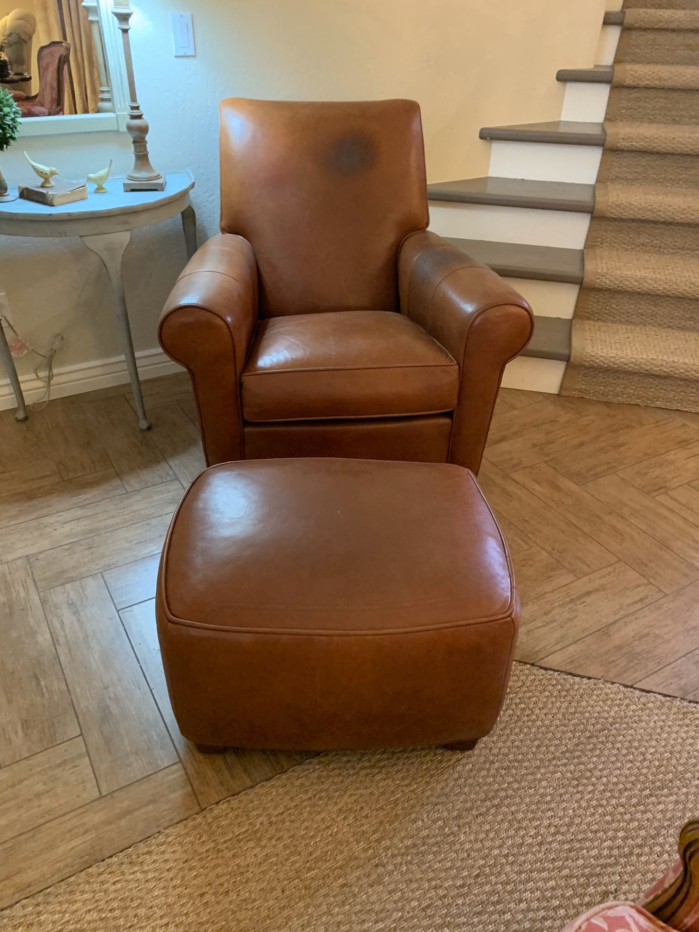 Pottery Barn Leather Chair