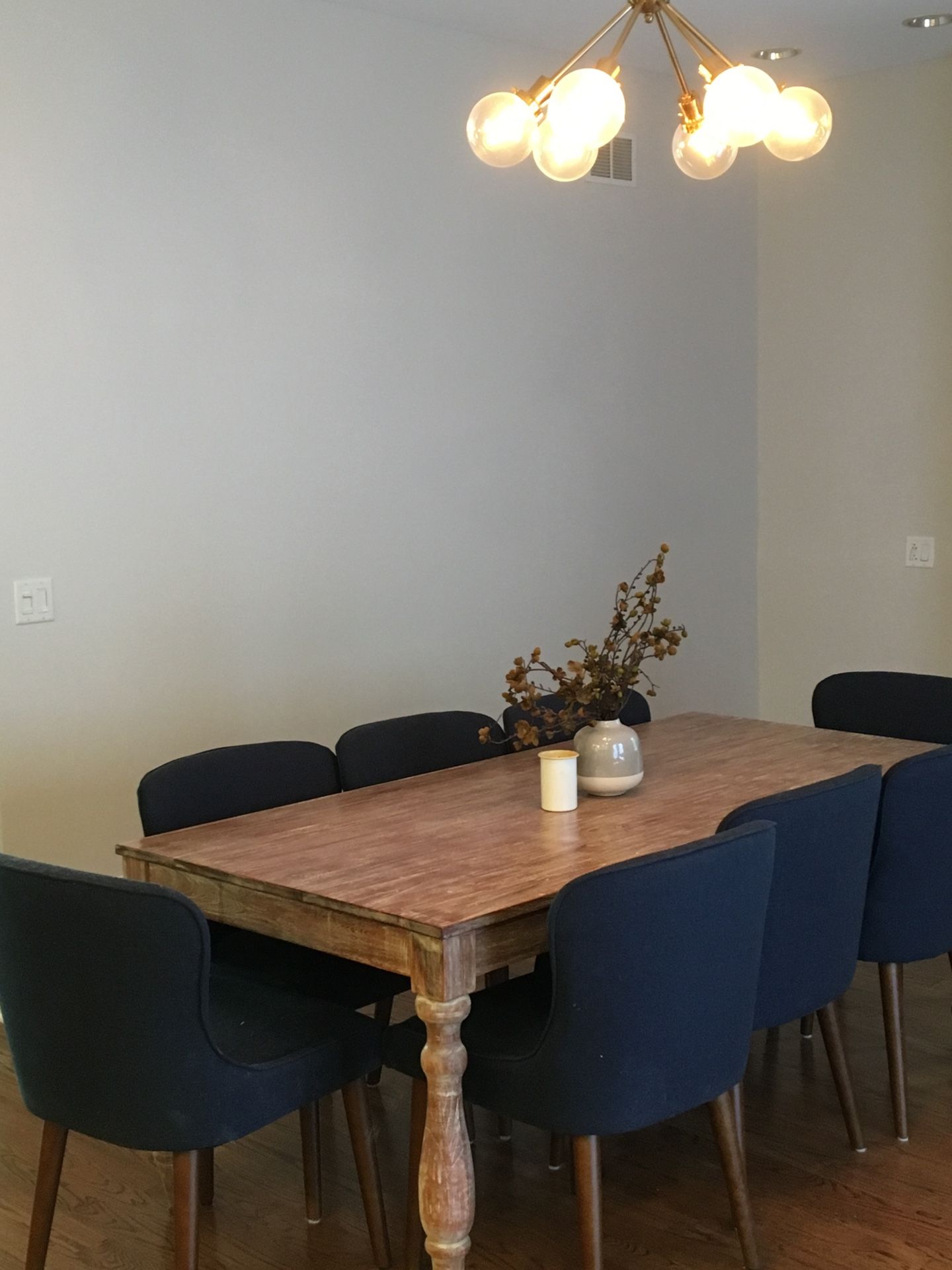 Navy Blue Wingback Dining Chairs From World Market