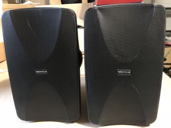 Rockville 2 WET-6525B 6.5" 70V Commercial Indoor/Outdoor Wall Speakers in Black