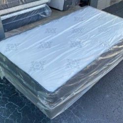 New TWIN Size Mattress With Box Spring set Colchones Nuevos Individuales TWIN BED with box spring set
