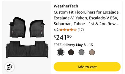 Weather Tek Floor Mats Truck  Tahoe Yukon Escalade 