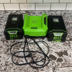 Greenworks Lawn Mower Batteries And Charger