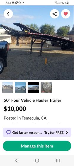 PRICE DROP BIG TEX 4 VEHICLE HAULER