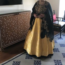 Yellow Green Lehenga 